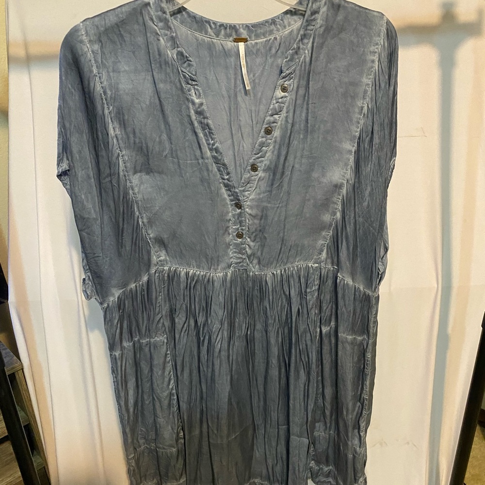 Free People boho mini dress swing shift